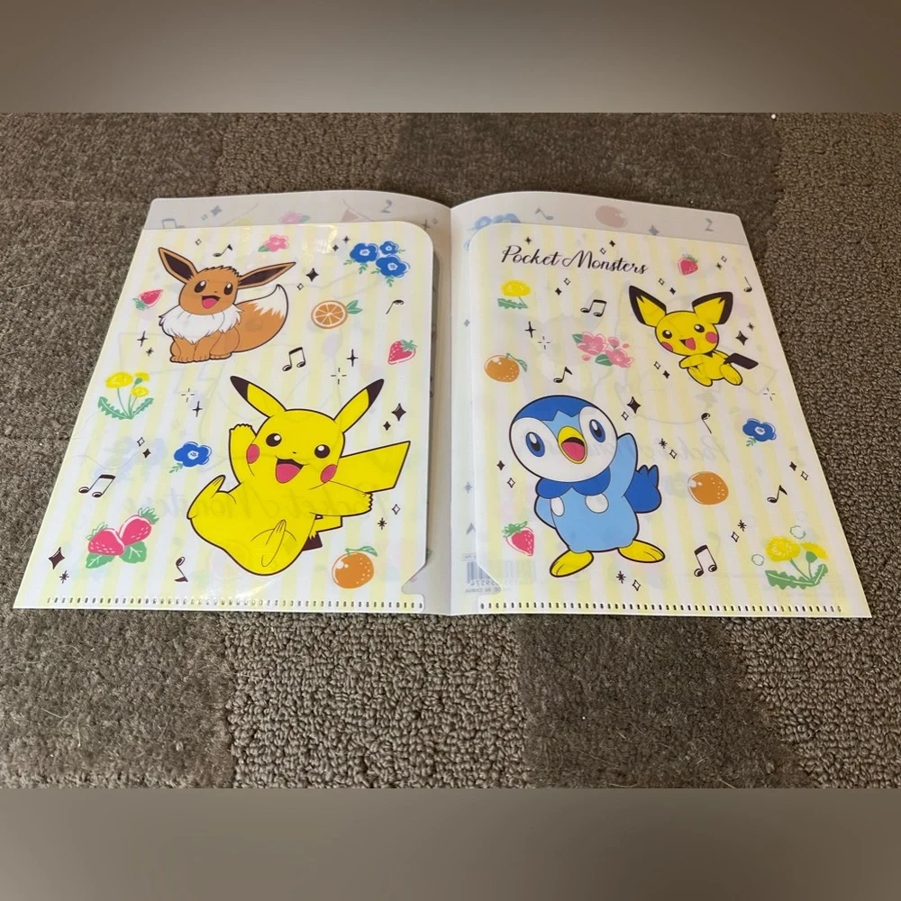 Pokémon Small File Folder Pikachu Eevee Japan Exclusive Kawaii Official ShoPro
